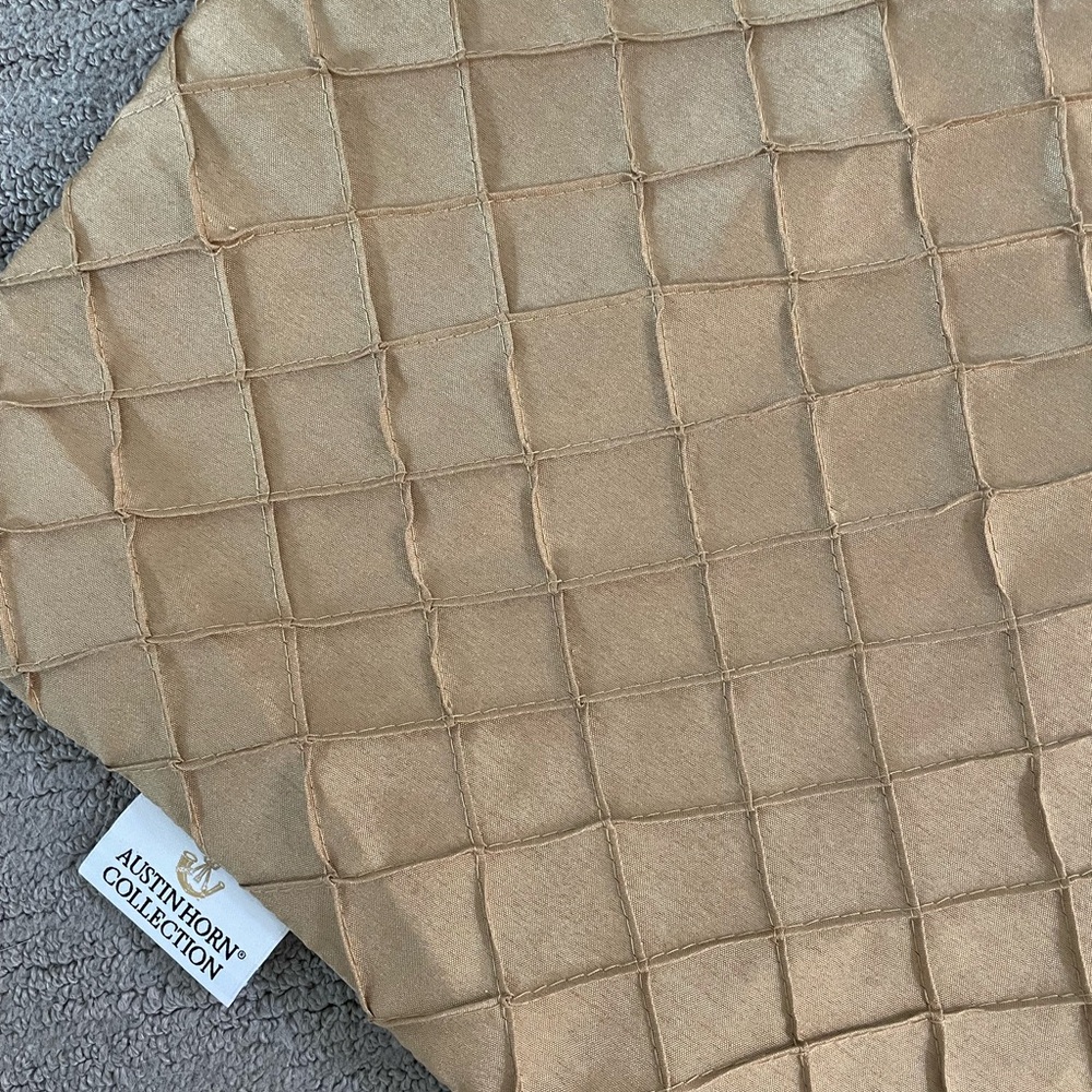 Austin Horn Gold Quilted Euro Sham Covers - Set of 2 - Picture 2 of 4
